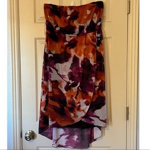 Tube top dress floral like splatter pattern dress from Maurice’s PLUS SIZE